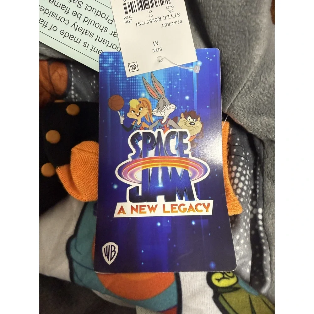Space Jam Tune Squad 2pc Cozy Pajama Set with Socks Boys Medium (8)